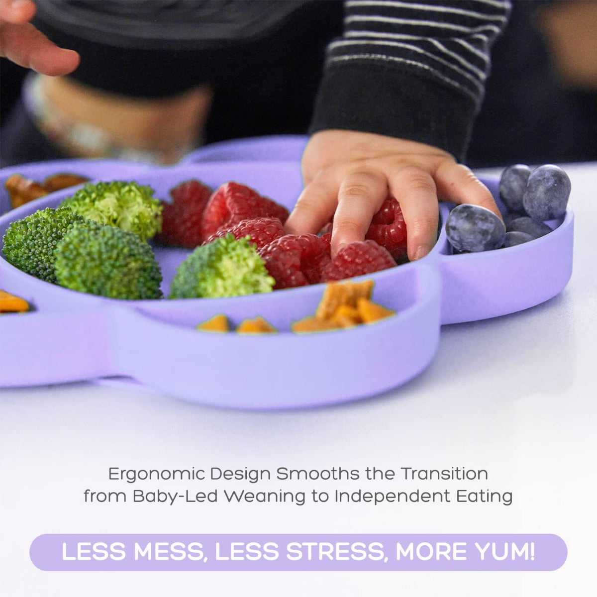 Grabease Silicone Suction Cloud Plate (5 Colors) - Pupsik Singapore