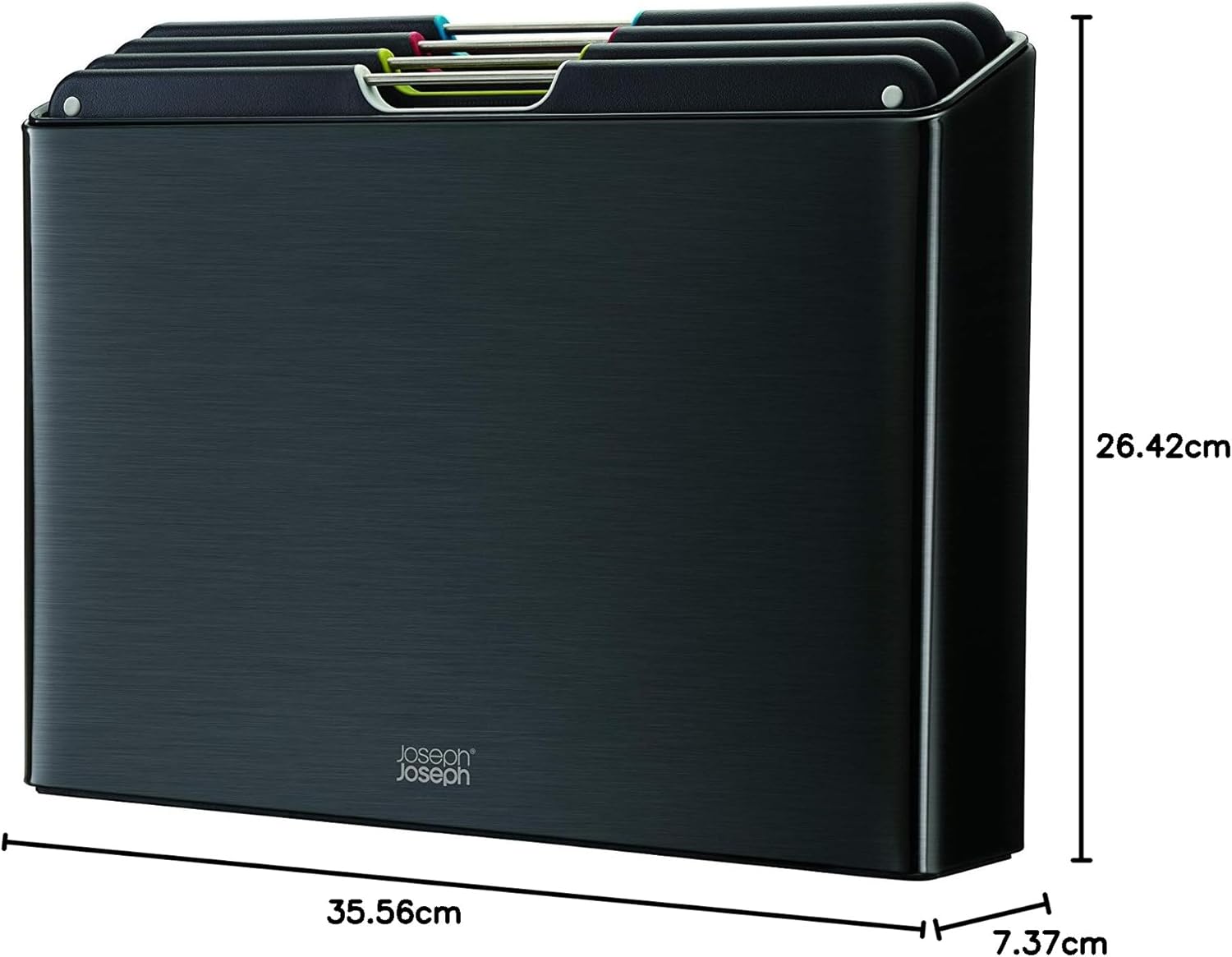 Joseph Joseph Folio Steel 4-piece Chopping Board Set - Black (Minor Cosmetic Damage)