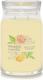 Yankee Candle Signature Large Jar Candle, 2-wicks (20oz) - Juicy Citrus Sea Salt