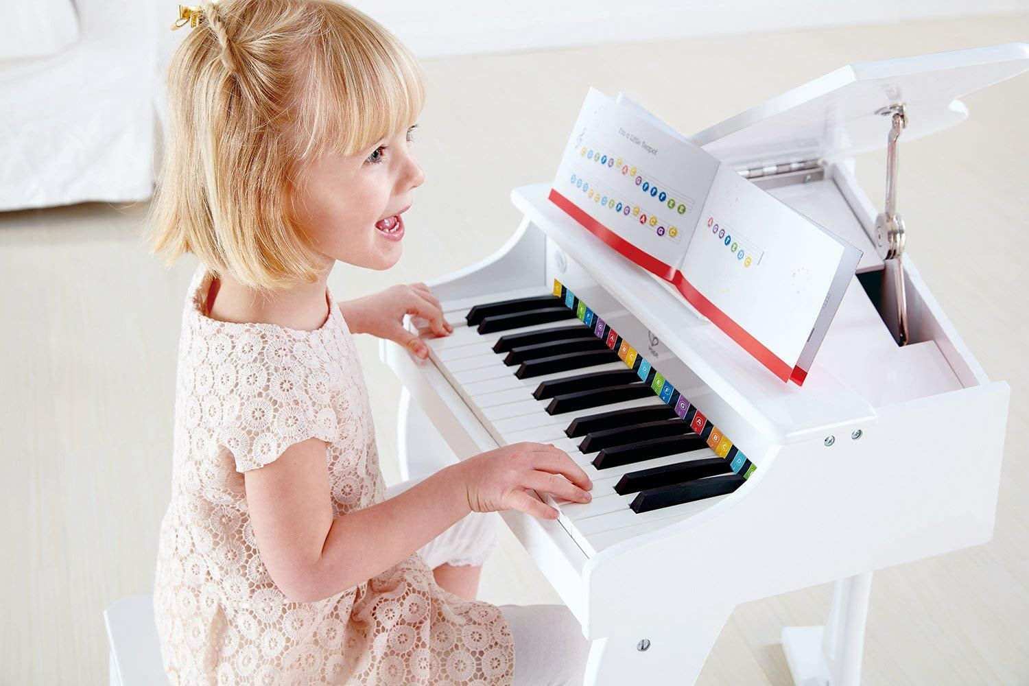 Hape Deluxe Grand Piano - White