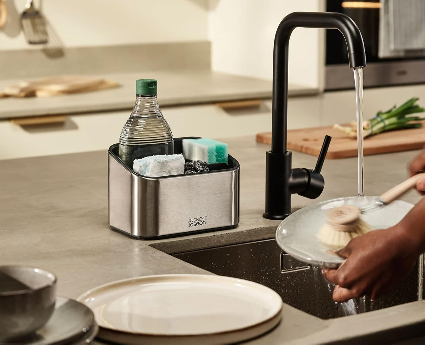 Joseph Joseph Surface Stainless-Steel Tiered Sink Tidy