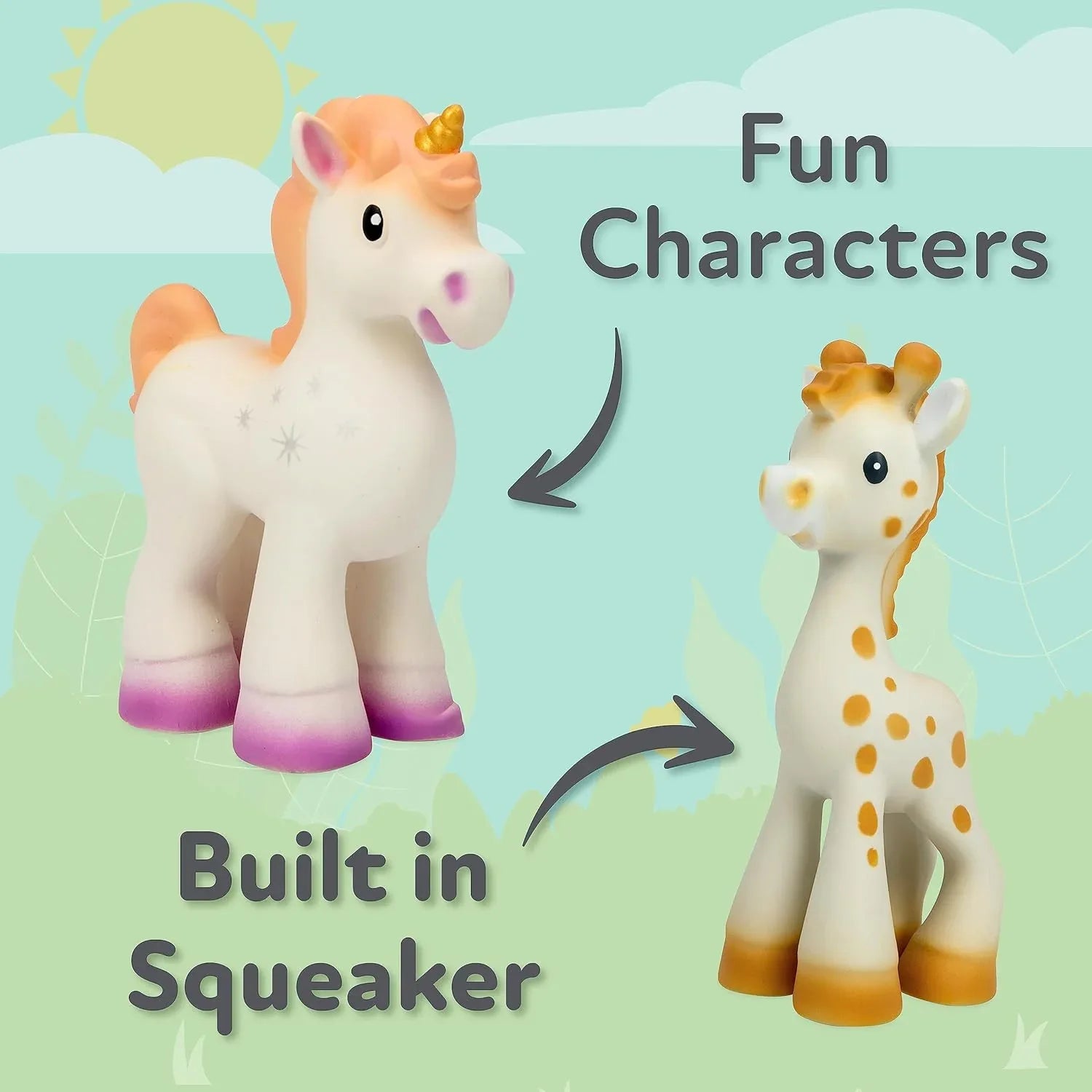 Nuby Jackie the Giraffe Natural Rubber Teether - Pupsik Singapore