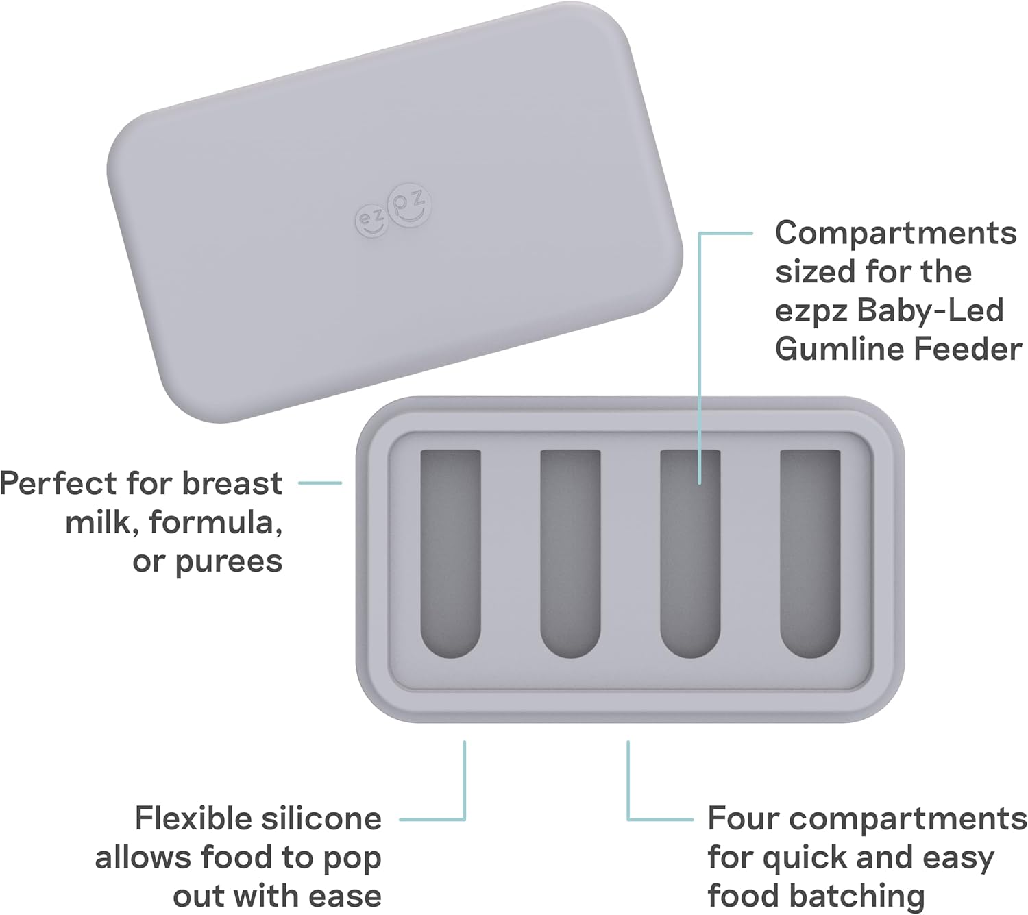 EzPz Ice Tray for the Baby-Led™ Gumline Feeder (4 Colours)