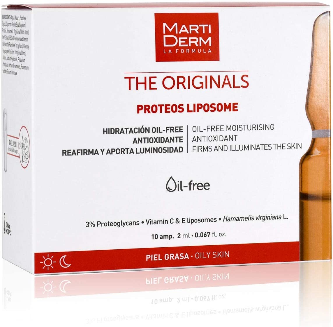 MartiDerm Proteos Liposome Ampoules, 10 Amps - Exp 03/26