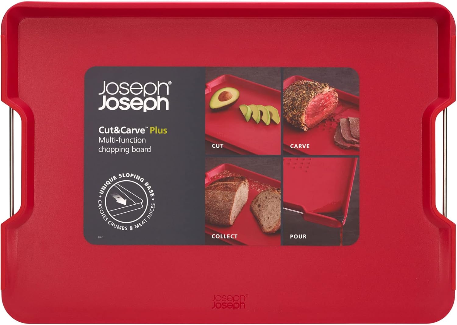 Joseph Joseph Cut&Carve Plus Multi-function Chopping Board, Extra Large (3 Colors) - Pupsik Singapore