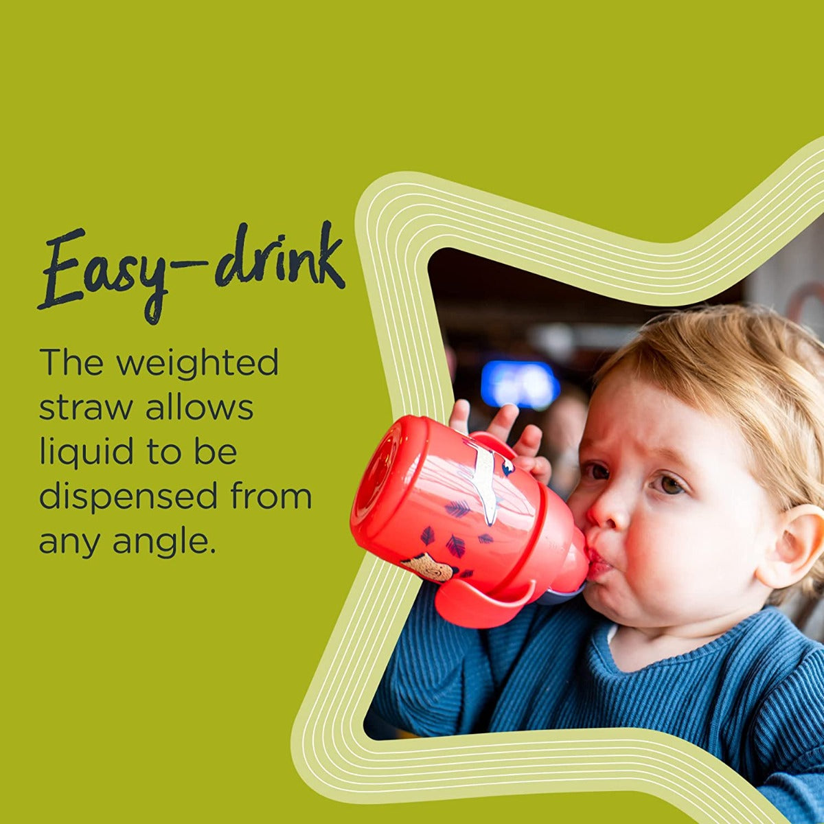 Tommee Tippee Superstar Weighted Straw Cup (300ml) - Green