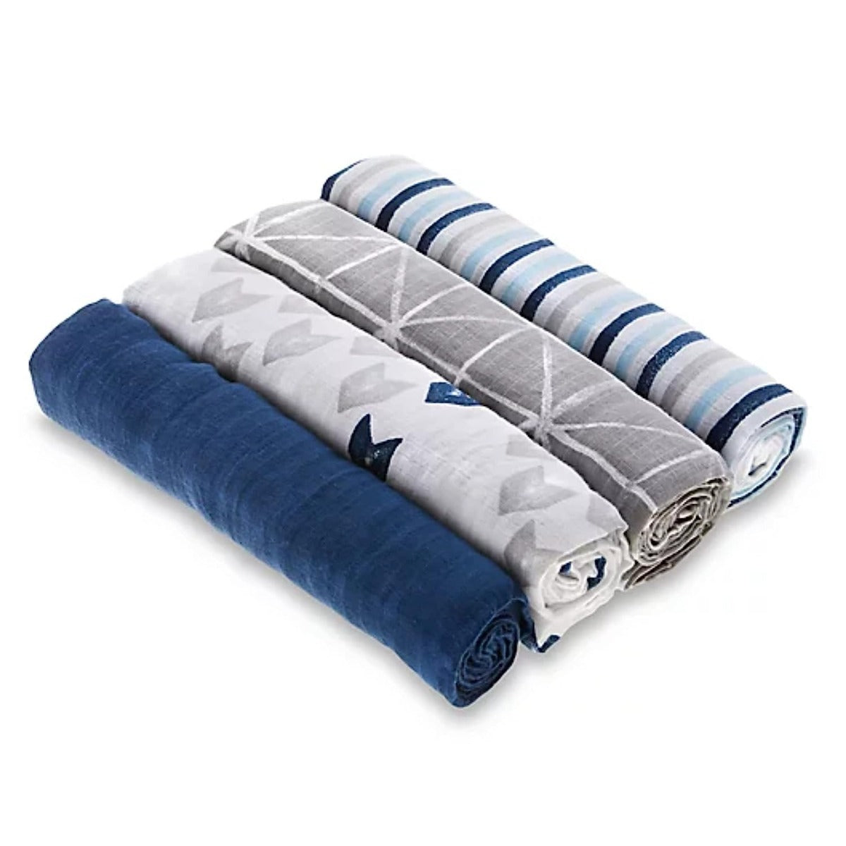 Aden Anais Essentials Muslin Cotton Swaddle (44 x 44 in), 4pk (31 Designs) - Pupsik Singapore