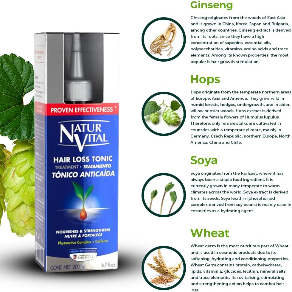 NaturVital Hair Loss Tonic, 200ml (Exp 02/29)