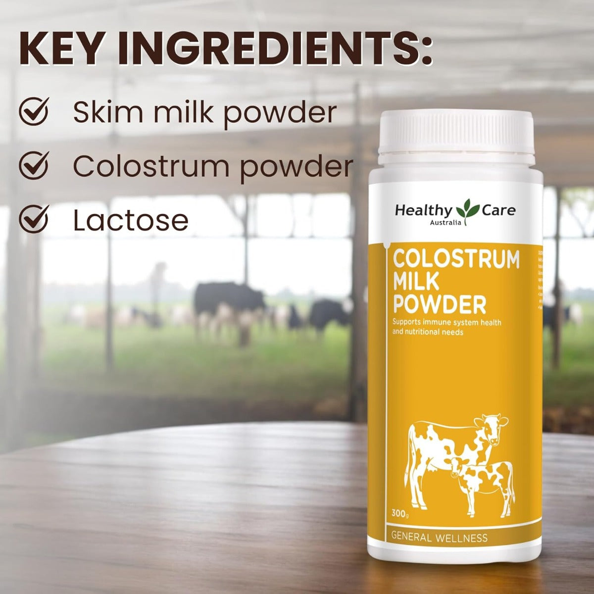Healthy Care Colostrum Milk Powder, 300g (Exp 08/27)