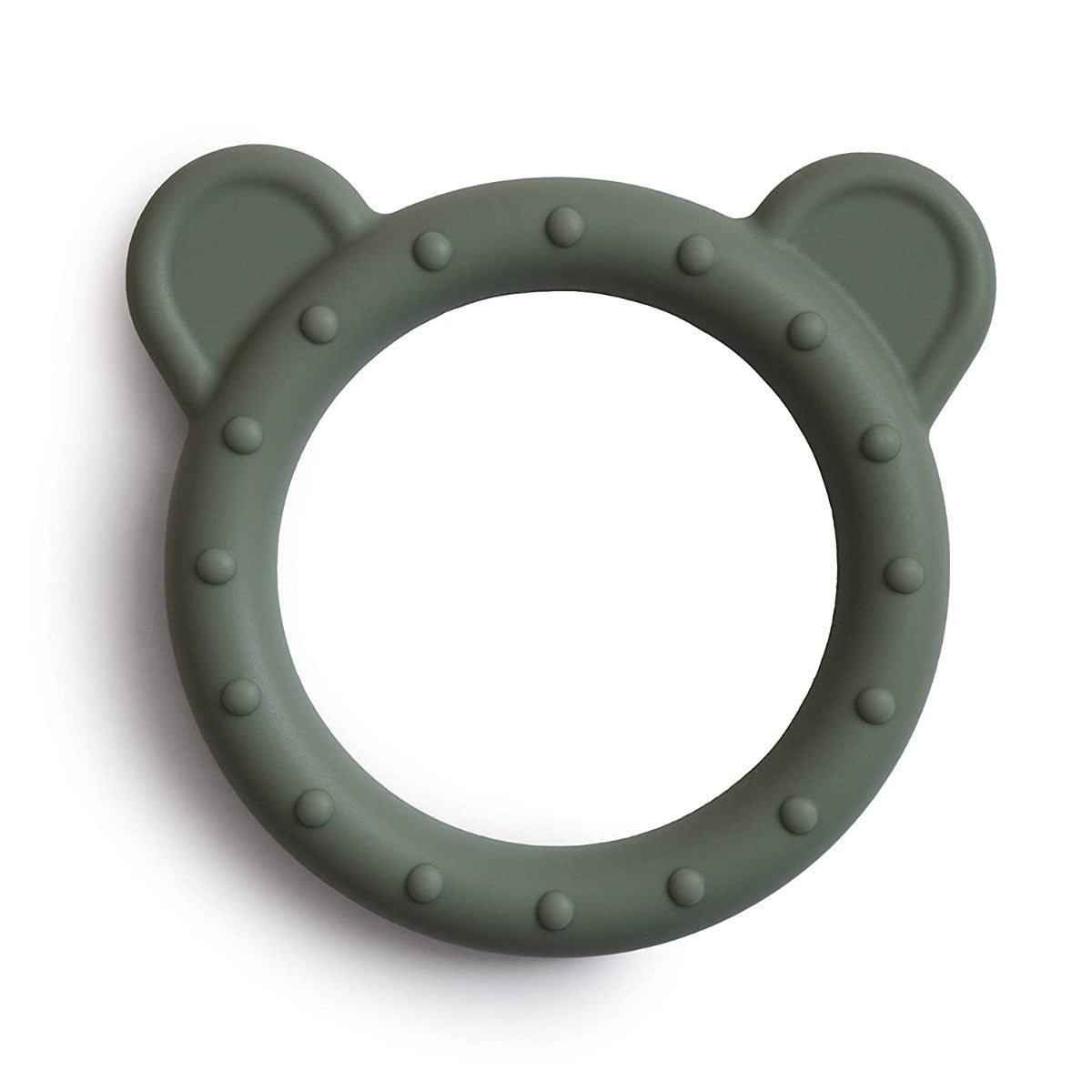 Mushie Silicone Bear Teether - Dried Thyme