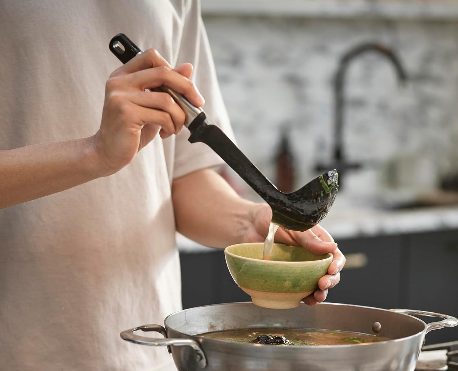 Joseph Joseph Elevate Stainless-Steel Silicone Ladle
