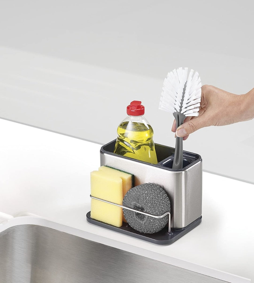 Joseph Joseph Surface Sink Tidy Stainless-Steel Sink Caddy (2 Colors) - Pupsik Singapore