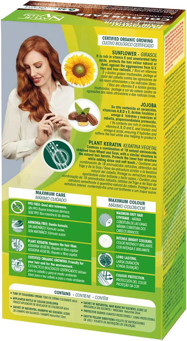 NaturVital ColourSafe Permanent Hair Dye (8 Colors) - Exp 02/26 or later - Pupsik Singapore