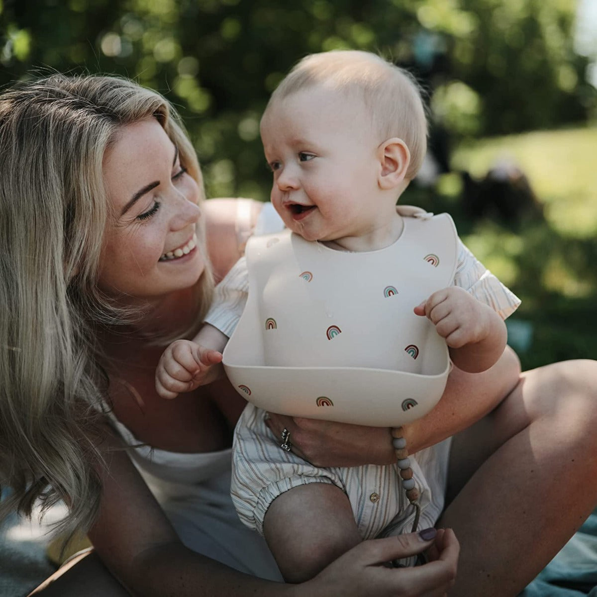 Mushie Silicone Baby Bib (40 designs) - Pupsik Singapore