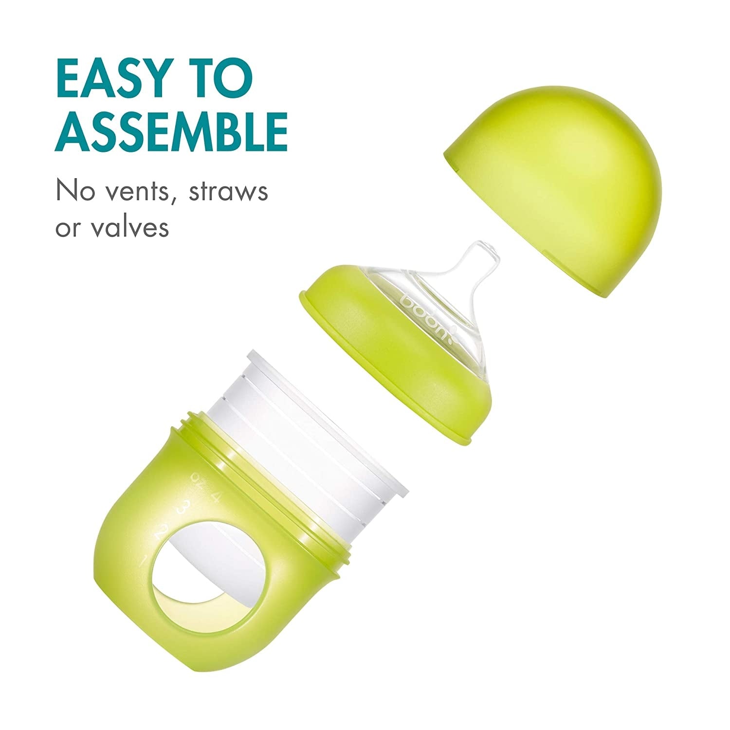 Boon Nursh Silicone Pouch Bottle, 4oz (3pk) (3 Colours) - Pupsik Singapore
