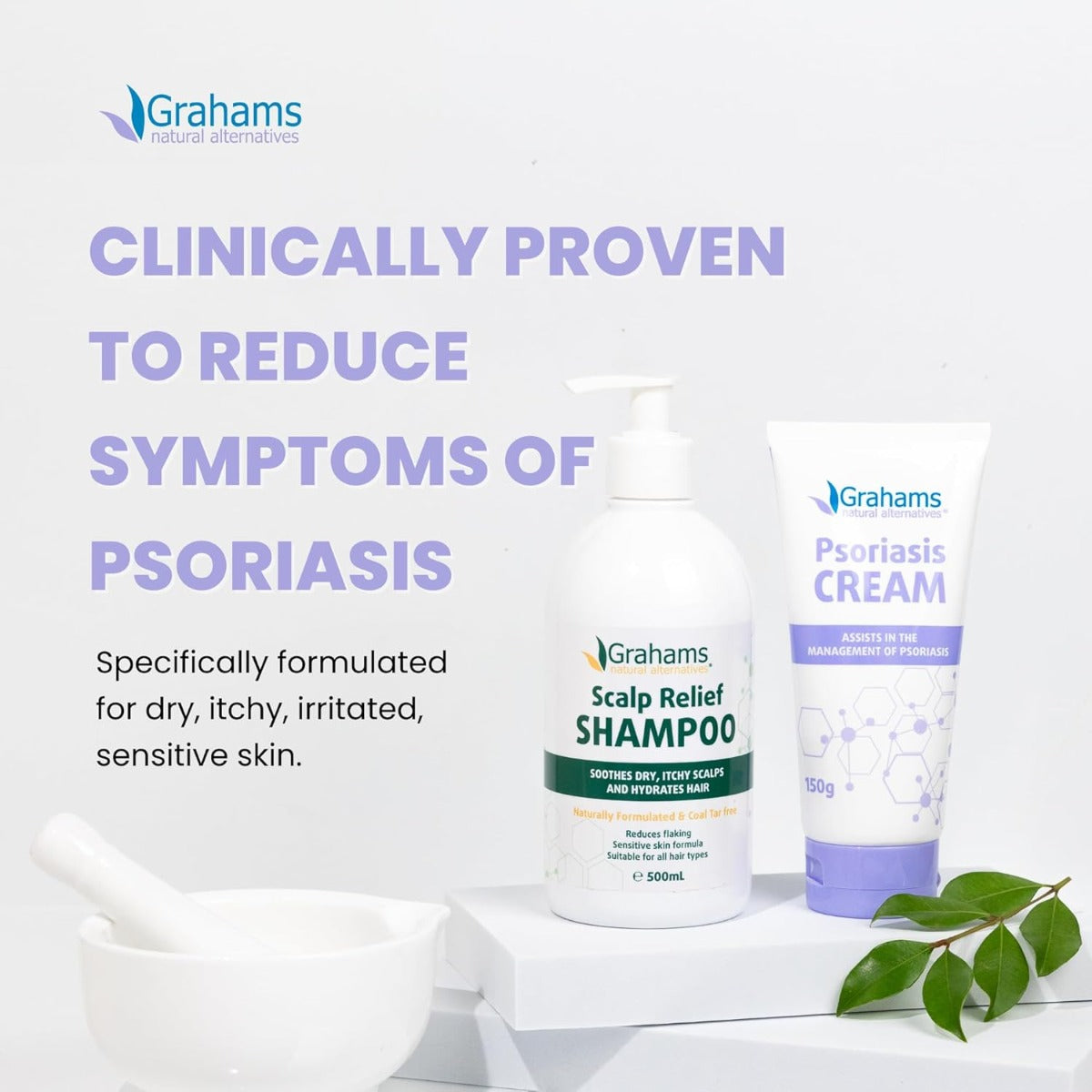 Grahams Natural Psoriasis Cream, 150g (Exp 08/27)