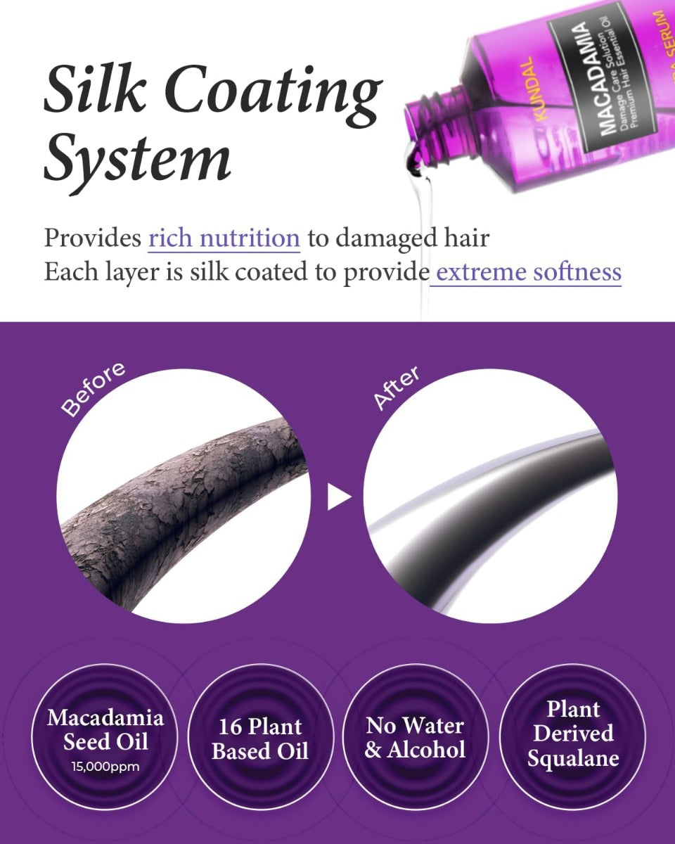 Kundal Macadamia Ultra Hair Serum, 100ml - Pink Grapefruit (Exp 07/27)