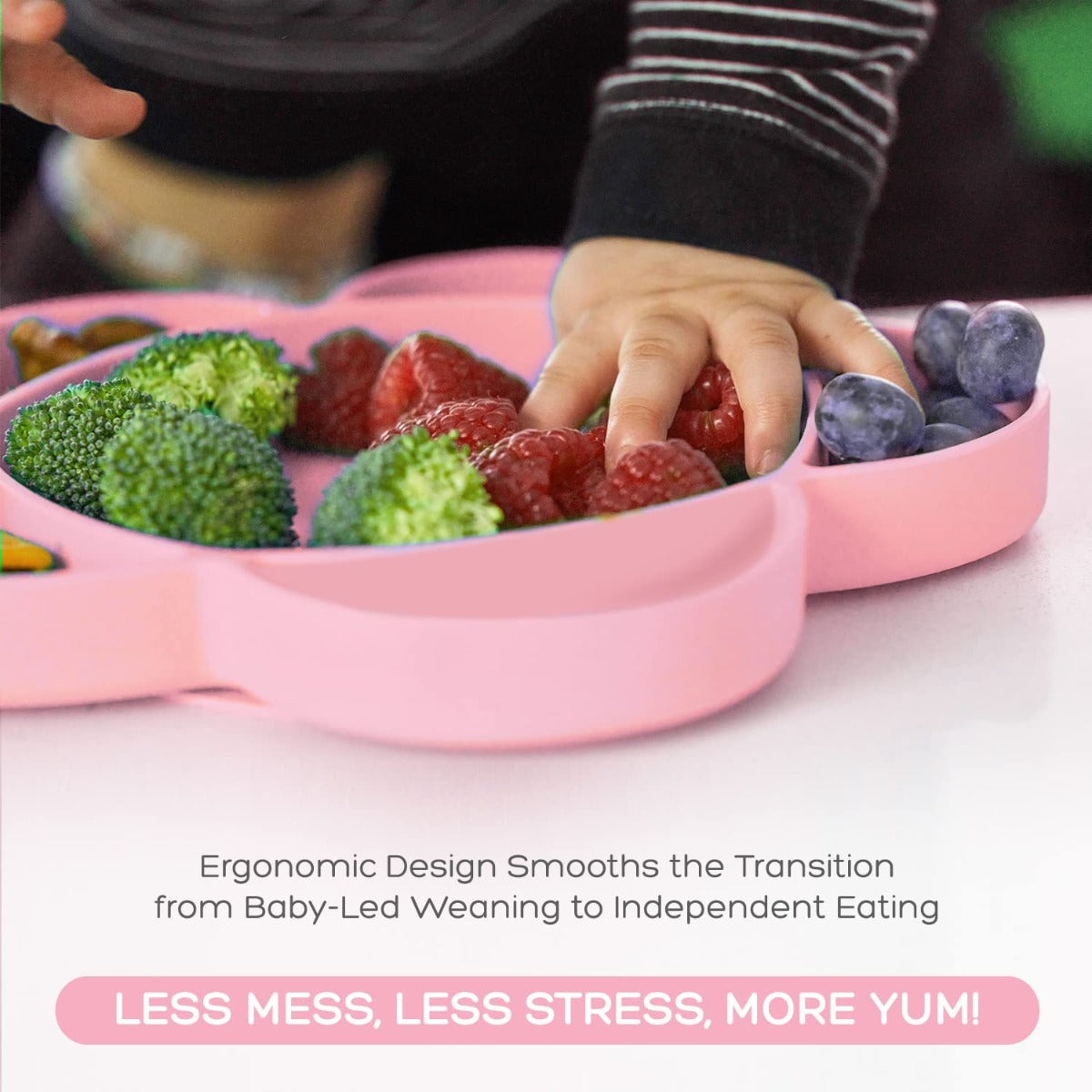 Grabease Silicone Suction Cloud Plate (5 Colors) - Pupsik Singapore