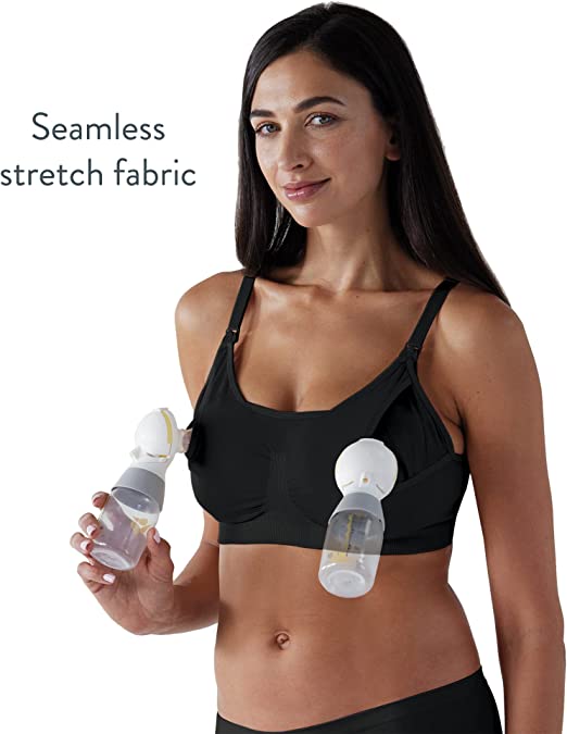 Bravado 2-in-1 Pumping and Nursing Bra - Black (3 Sizes)