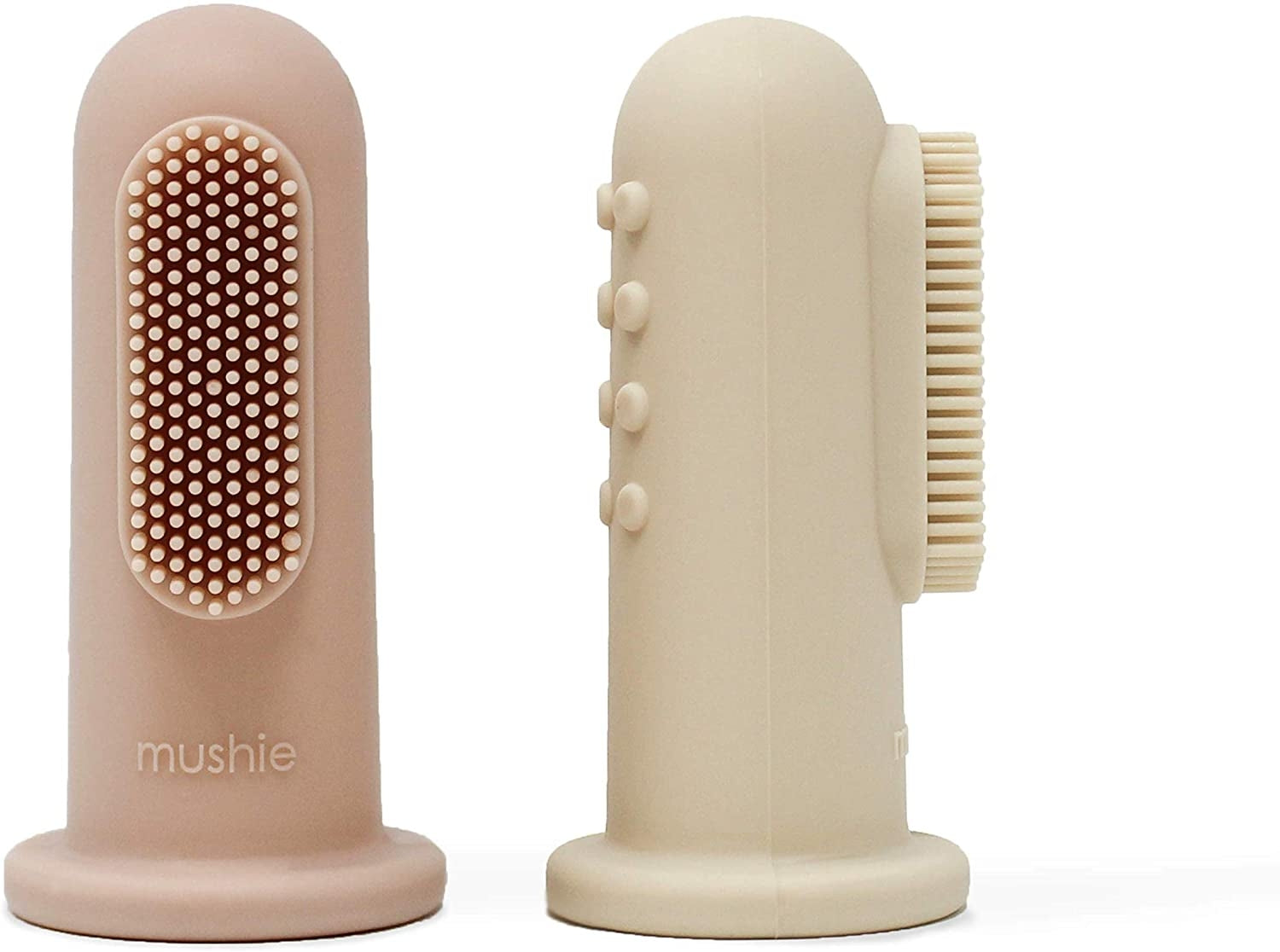 Mushie Silicone Finger Baby Toothbrush (2pk) (6 Colours) - Pupsik Singapore