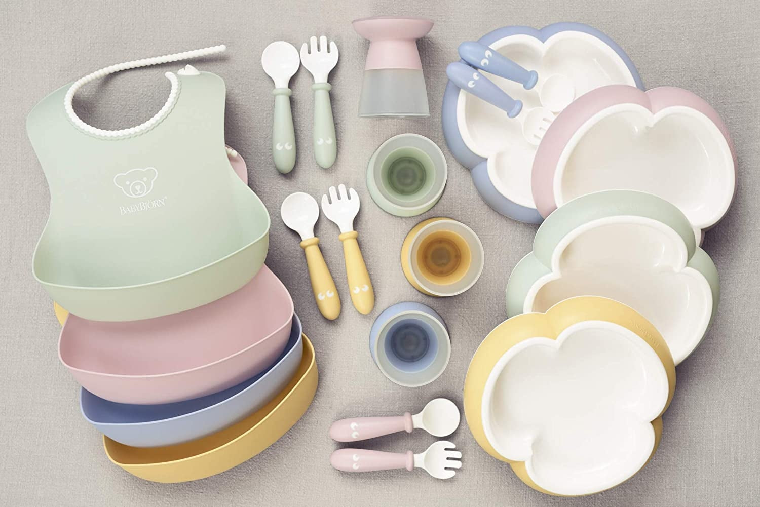 Baby Bjorn Baby Dinner Set (2 Colours) - Made in Sweden - Pupsik Singapore