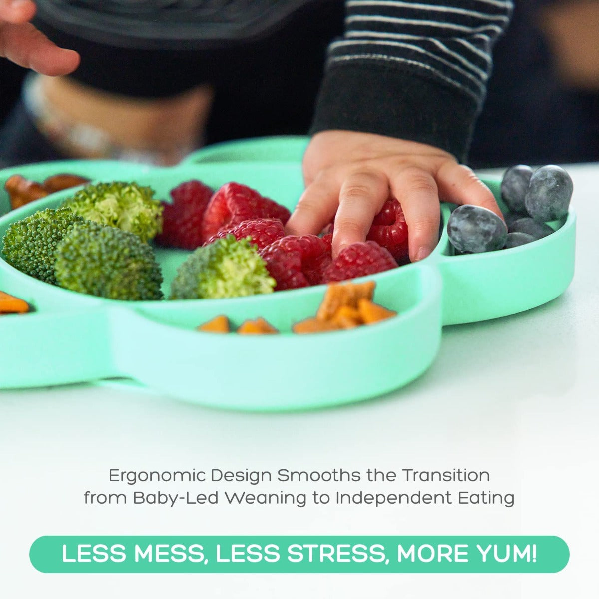 Grabease Silicone Suction Cloud Plate (5 Colors) - Pupsik Singapore