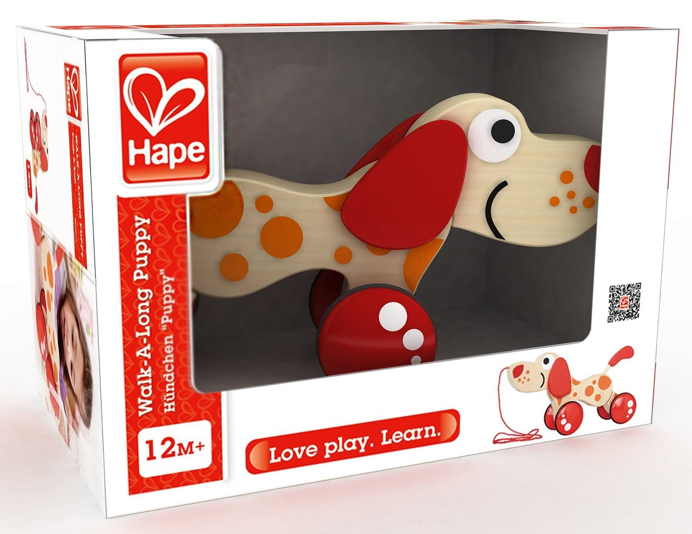 Hape Walk-A-Long Puppy Pull Toy