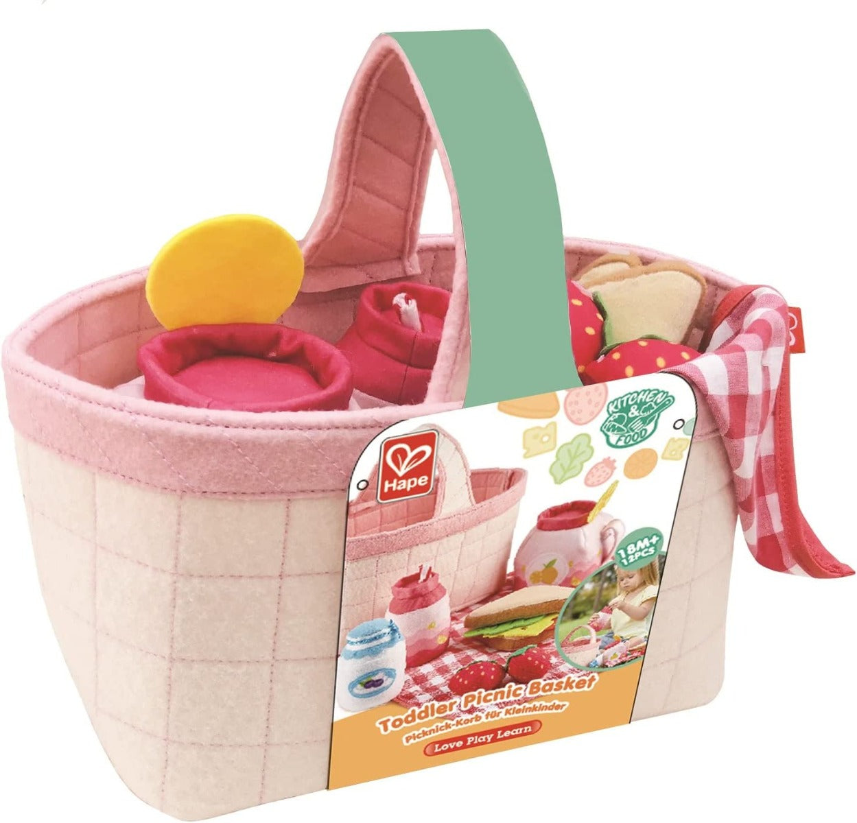 Hape Toddler Picnic Soft Toys Playset