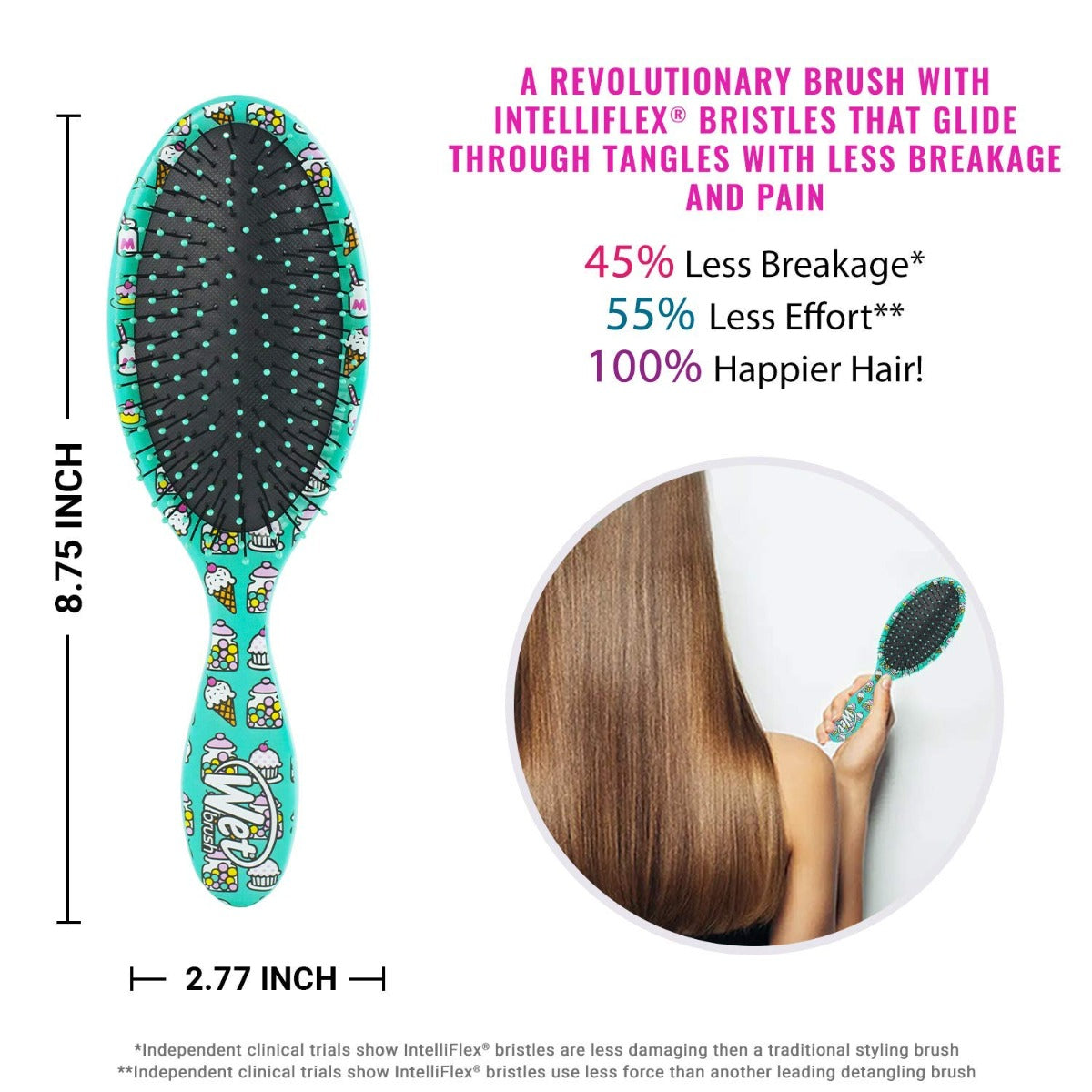 Wet Brush Detangler Brush Hello Kitty (2 Designs) - Pupsik Singapore