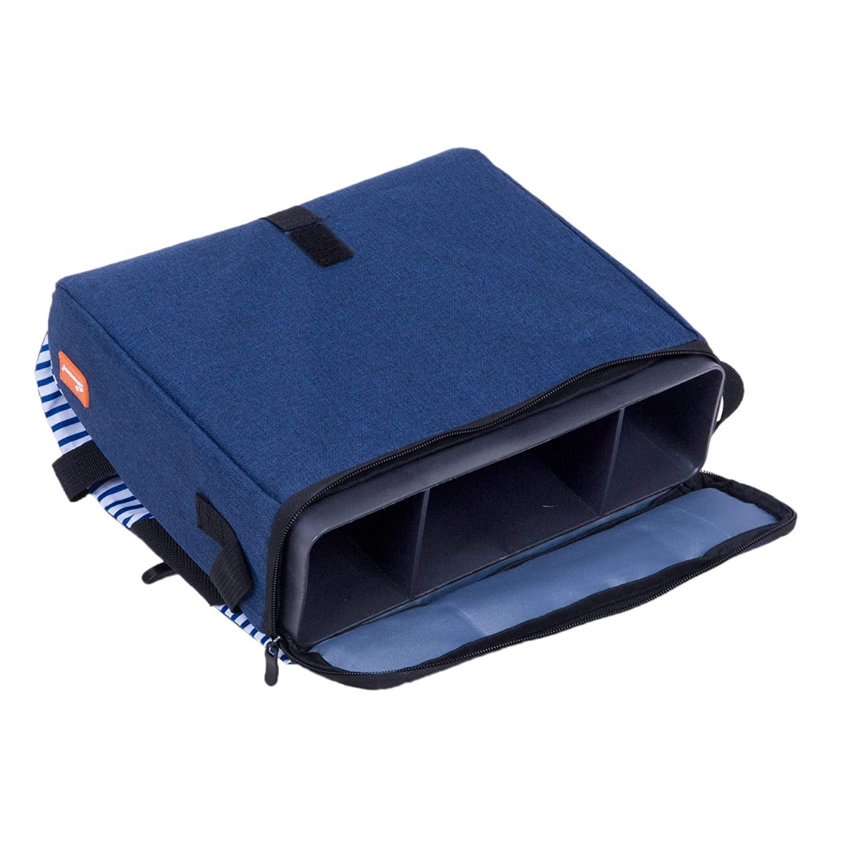 Dreambaby Grab 'N Go Booster Seat - Navy Denim Stripes