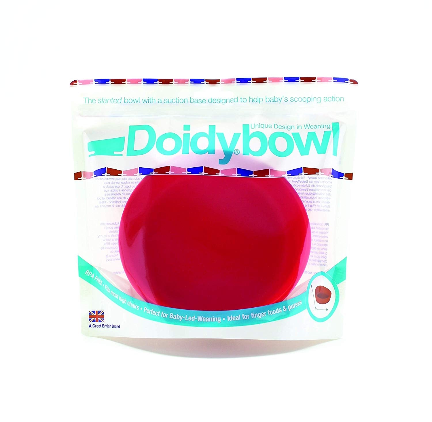 Bickiepegs Doidy Silicone Bowl - Red