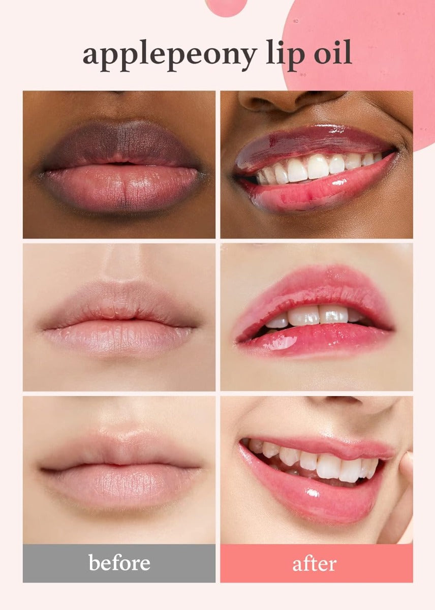nooni Apple Lip Oil, 0.12 fl oz (10 Types) - Pupsik Singapore