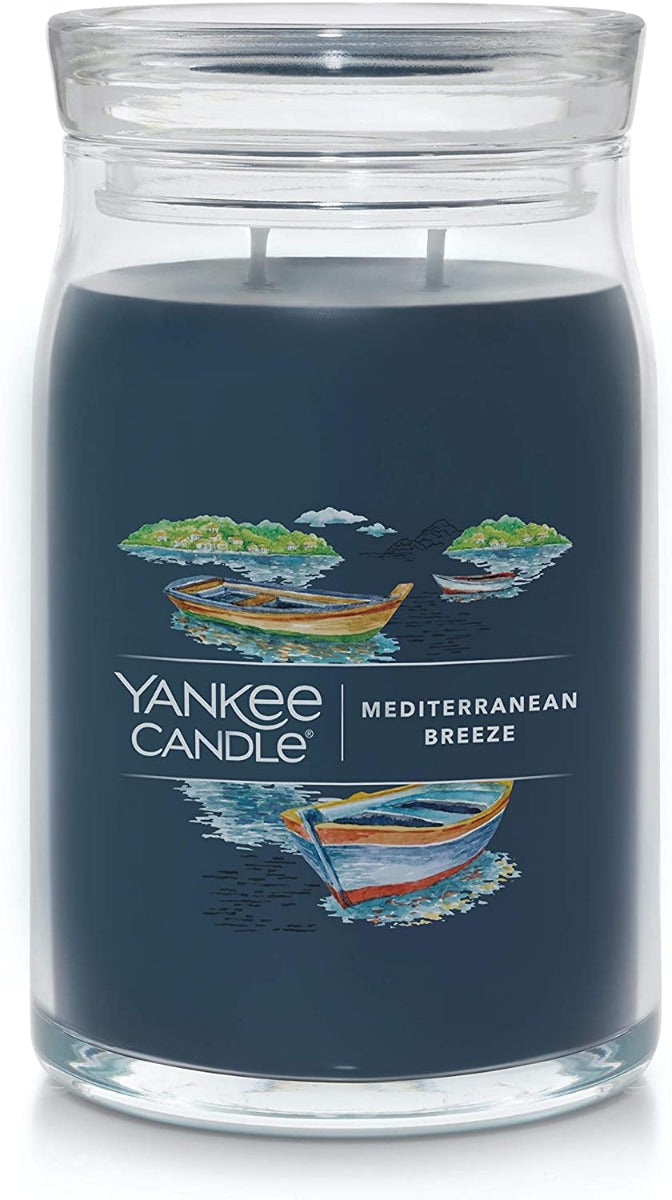 Yankee Candle Signature Large Jar Candle, 2-wicks (20oz) - Mediterranean Breeze