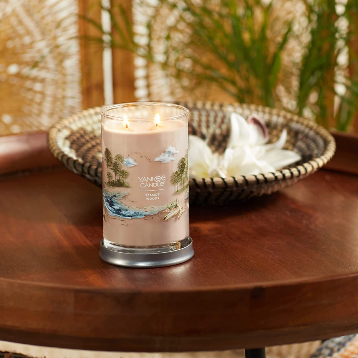 Yankee Candle Signature Large Tumbler Candle, 2-wicks (20oz) - Seaside Woods