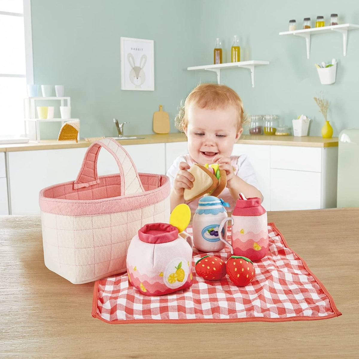 Hape Toddler Picnic Soft Toys Playset