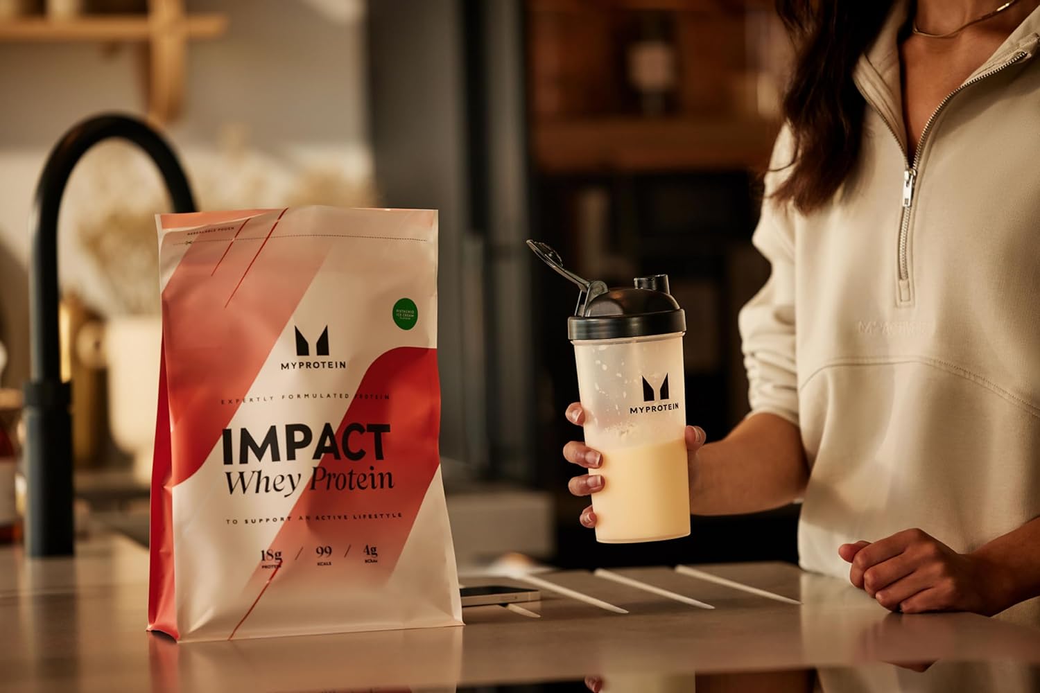MyProtein Impact Whey Protein Powder (Natural Chocolate), 2.5KG - Exp 04/26