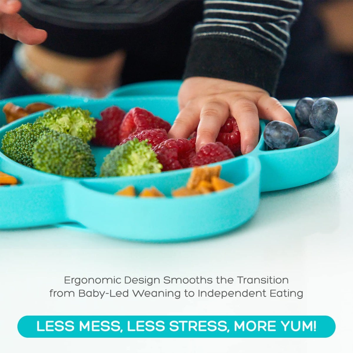 Grabease Silicone Suction Cloud Plate (5 Colors) - Pupsik Singapore