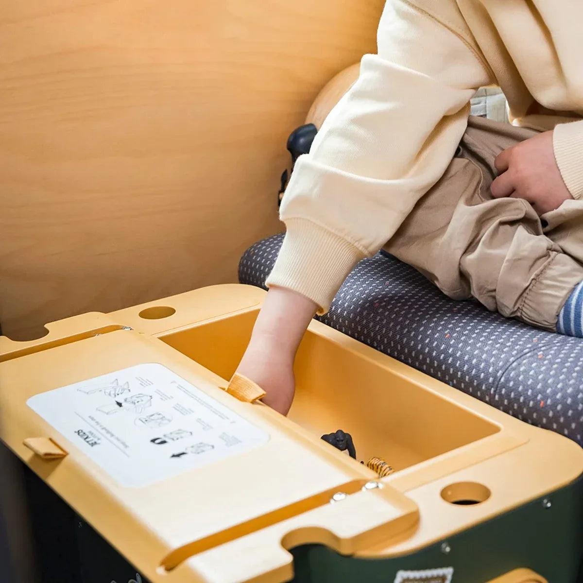 JetKids by Stokke Bed Box Airplane Ride/Carry/Sleep-On Suitcase V3