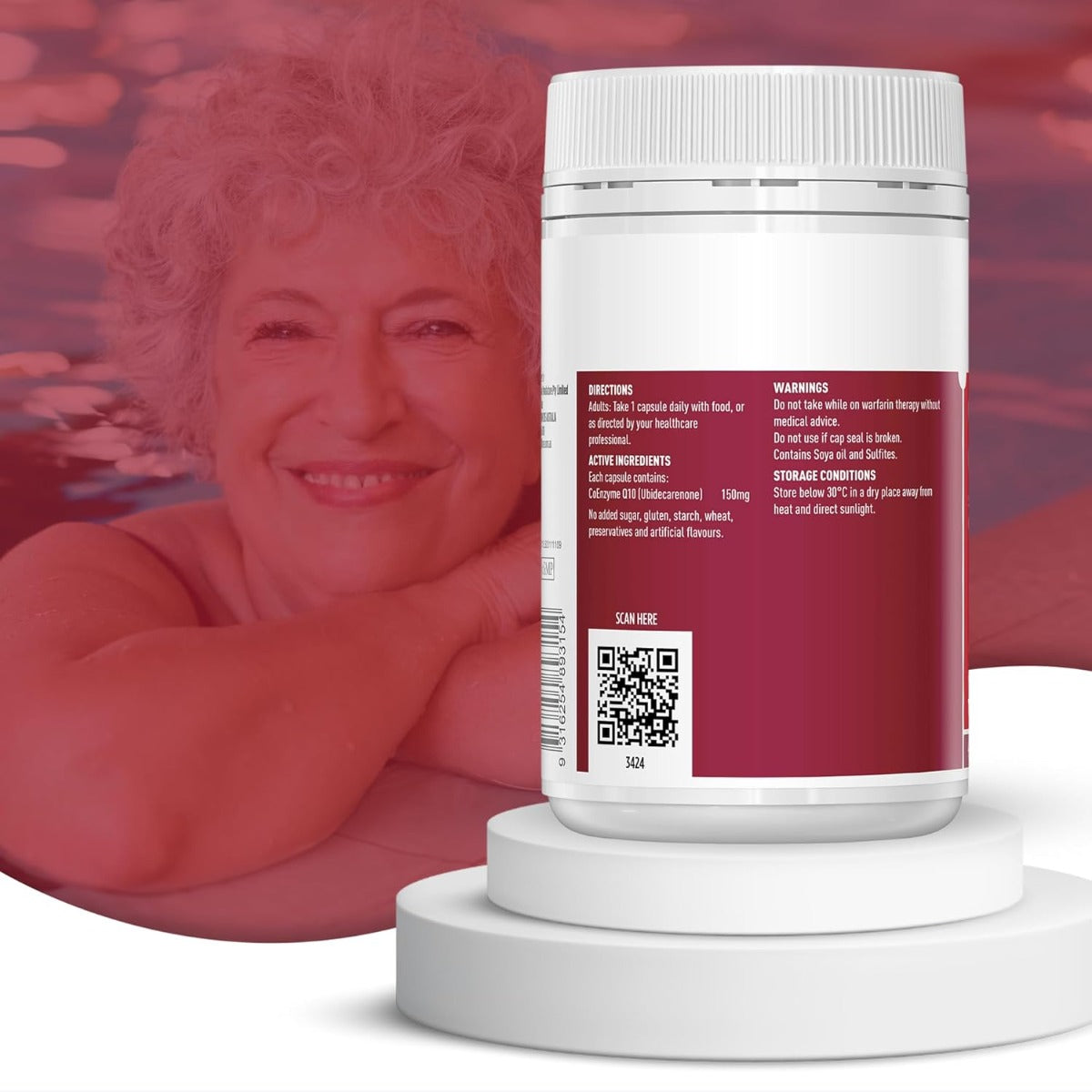 Healthy Care CoEnzyme Q10 150mg, 100 Caps (Exp 10/27)