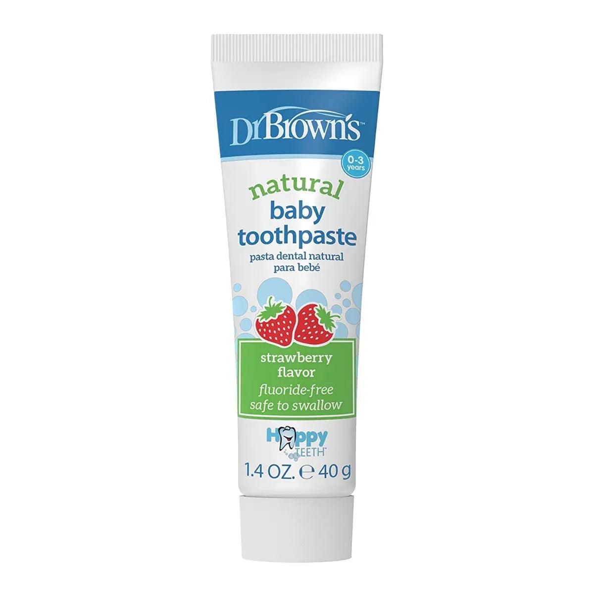 Brown Color Toothpaste Dr. Brown's Natural Baby Toothpaste, 40g - Strawberry (exp 05/28 ...