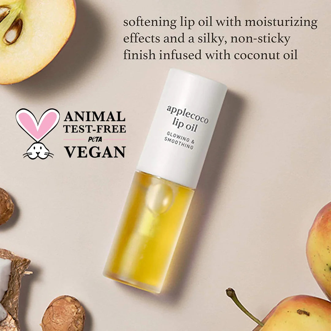 nooni Apple Lip Oil, 0.12 fl oz (10 Types) - Pupsik Singapore