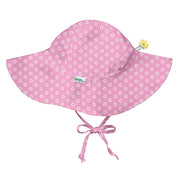 IPlay Brim Sun Protection Hat - Pink Daisy Geo (3 Sizes)