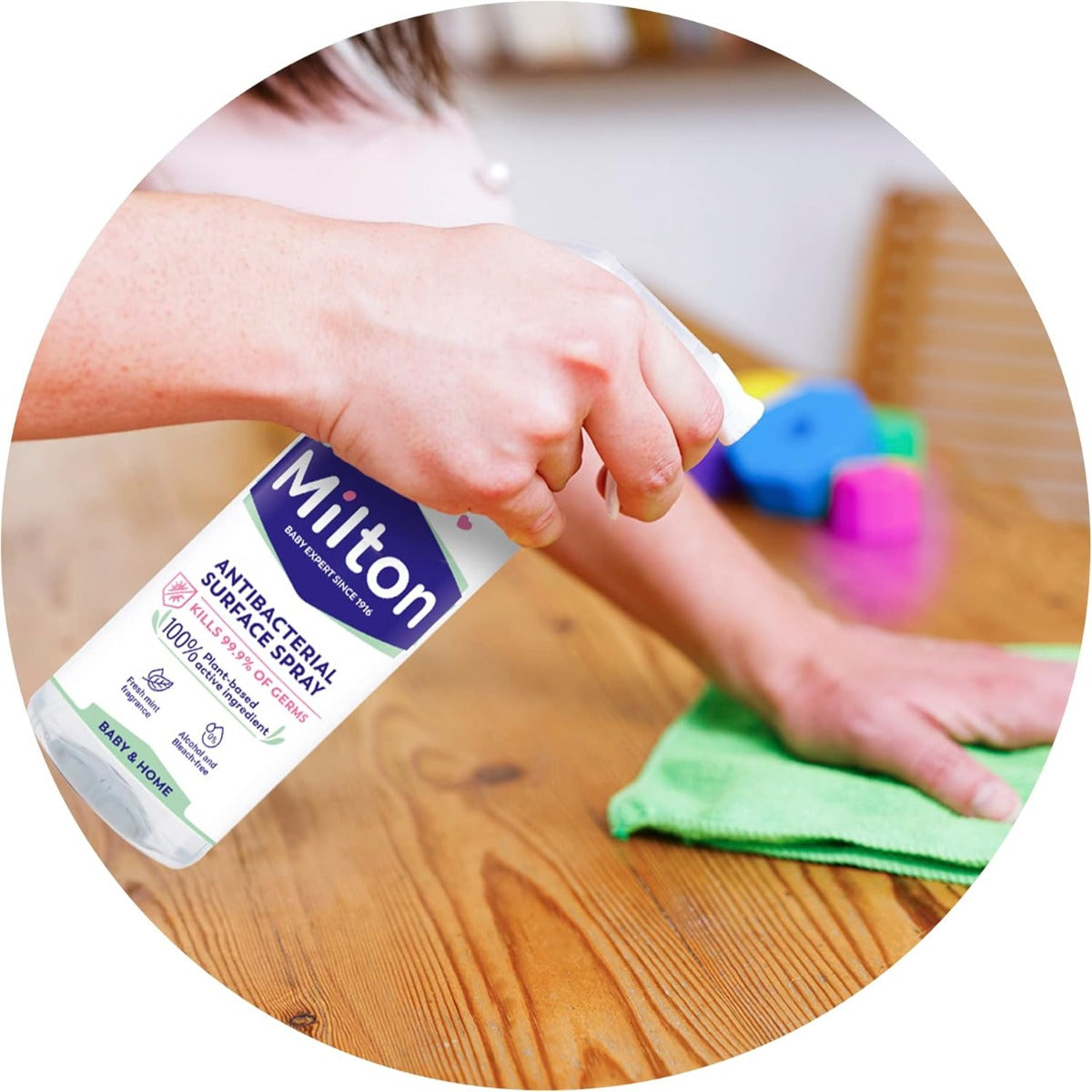 Milton Antibacterial Surface Spray, 500ml (Exp 01/27)