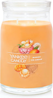 Yankee Candle Signature Large Jar Candle, 2-wicks (20oz) - Mango Ice Cream