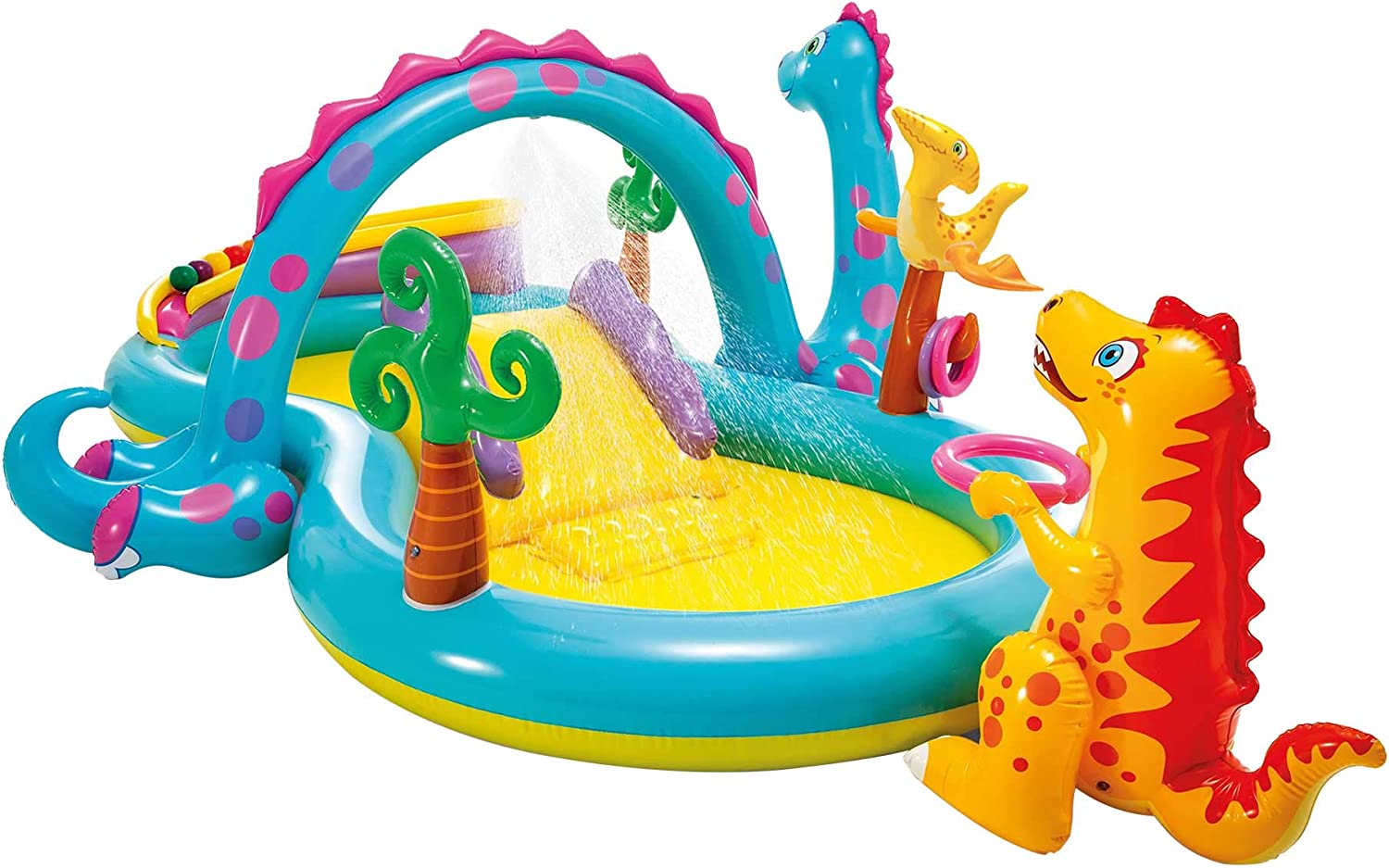 Intex Dinoland Inflatable Play Center Pool w/ Slide