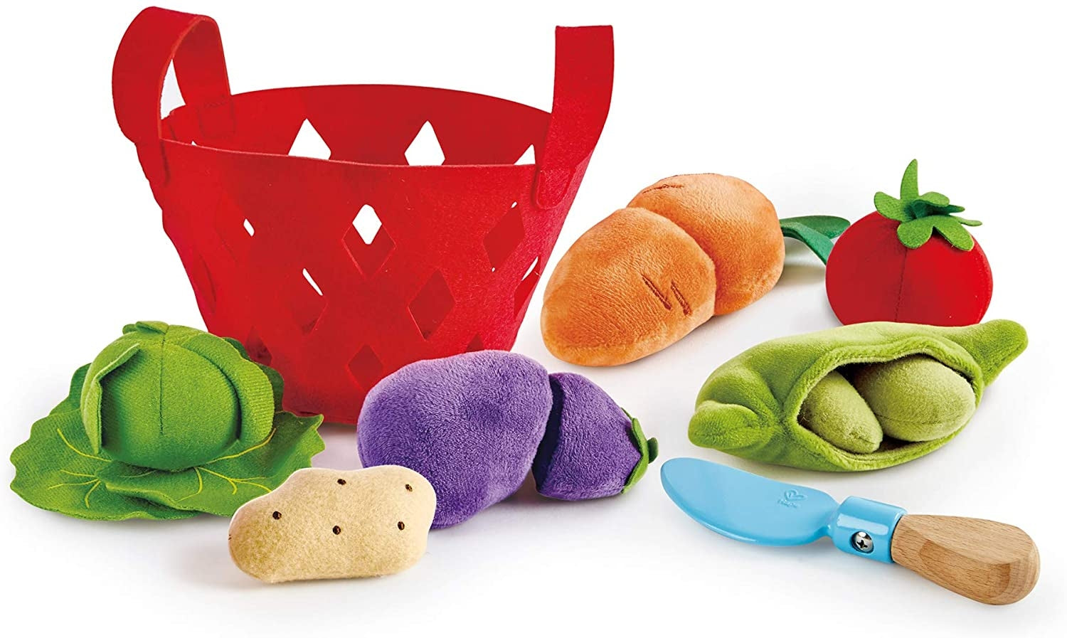 Hape Toddler Vegetable Basket Soft Toys
