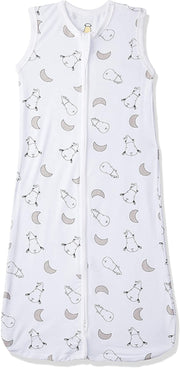 Baa Baa Sheepz Wearable Blanket Zip Sleep Bag - Small Moon & Sheep White (3 Sizes)