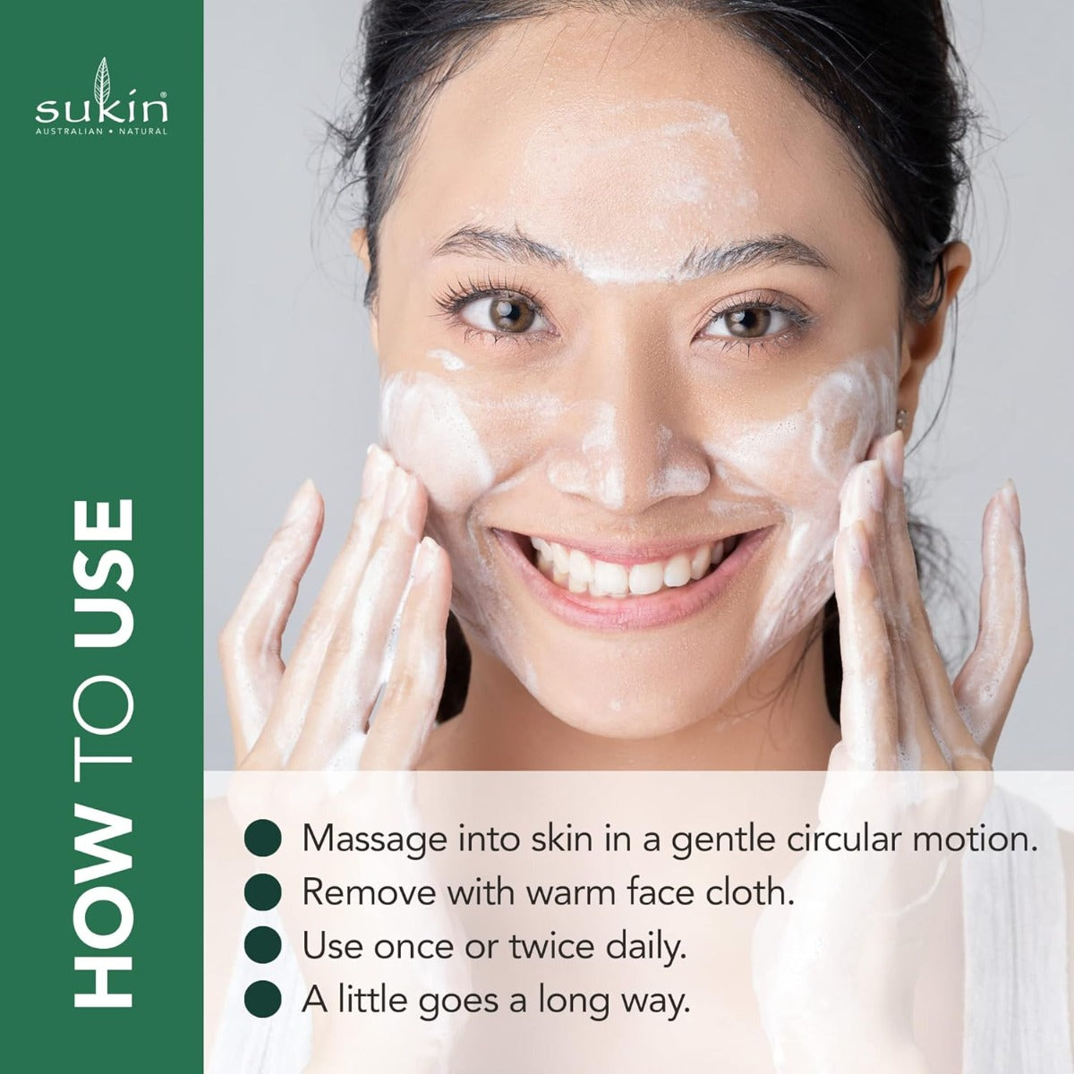 Sukin Foaming Facial Cleanser Pump, 125ml - Signature