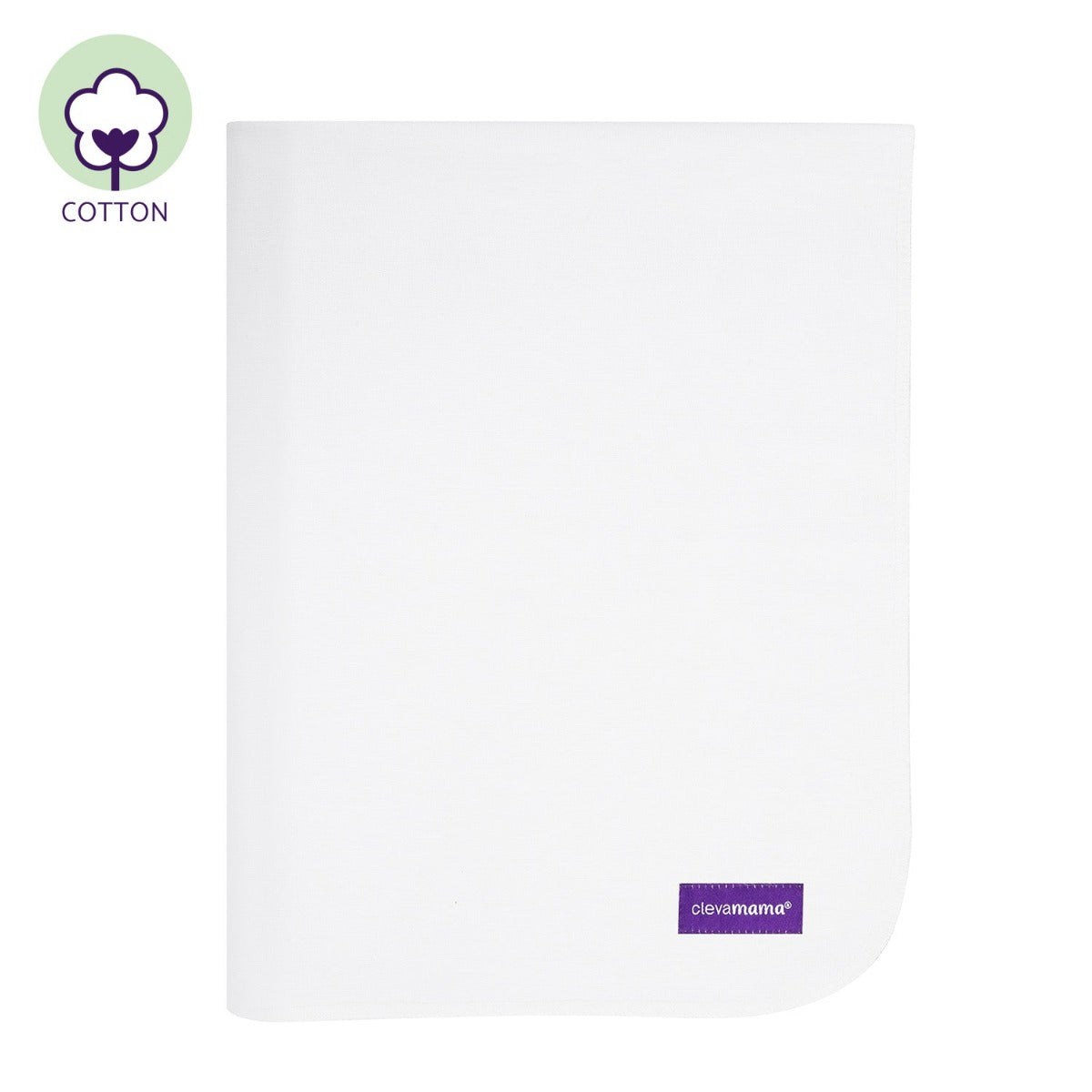 Clevamama Brushed Cotton Toilet Training Sleep Mat 70x90cm - White