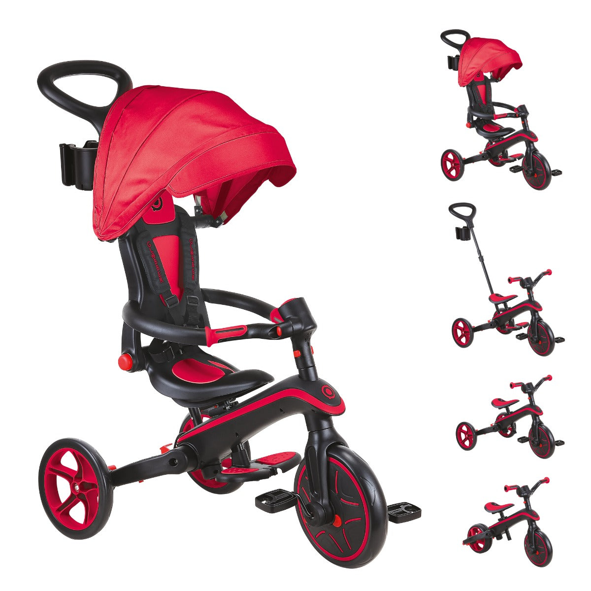 Globber Explorer Trike Foldable 4-in-1 (5 Colors) - Pupsik Singapore